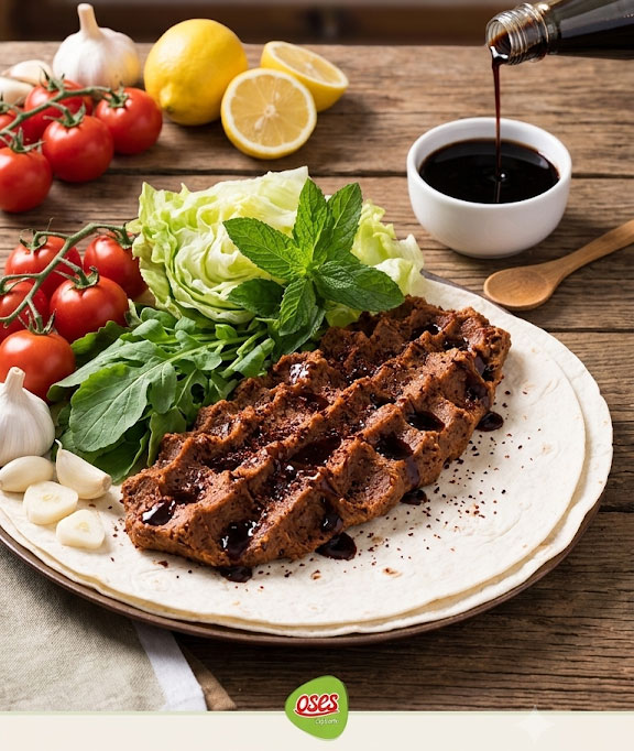 Nevşehir çiğ köfte siparişi için taze malzemeli servis tabağı